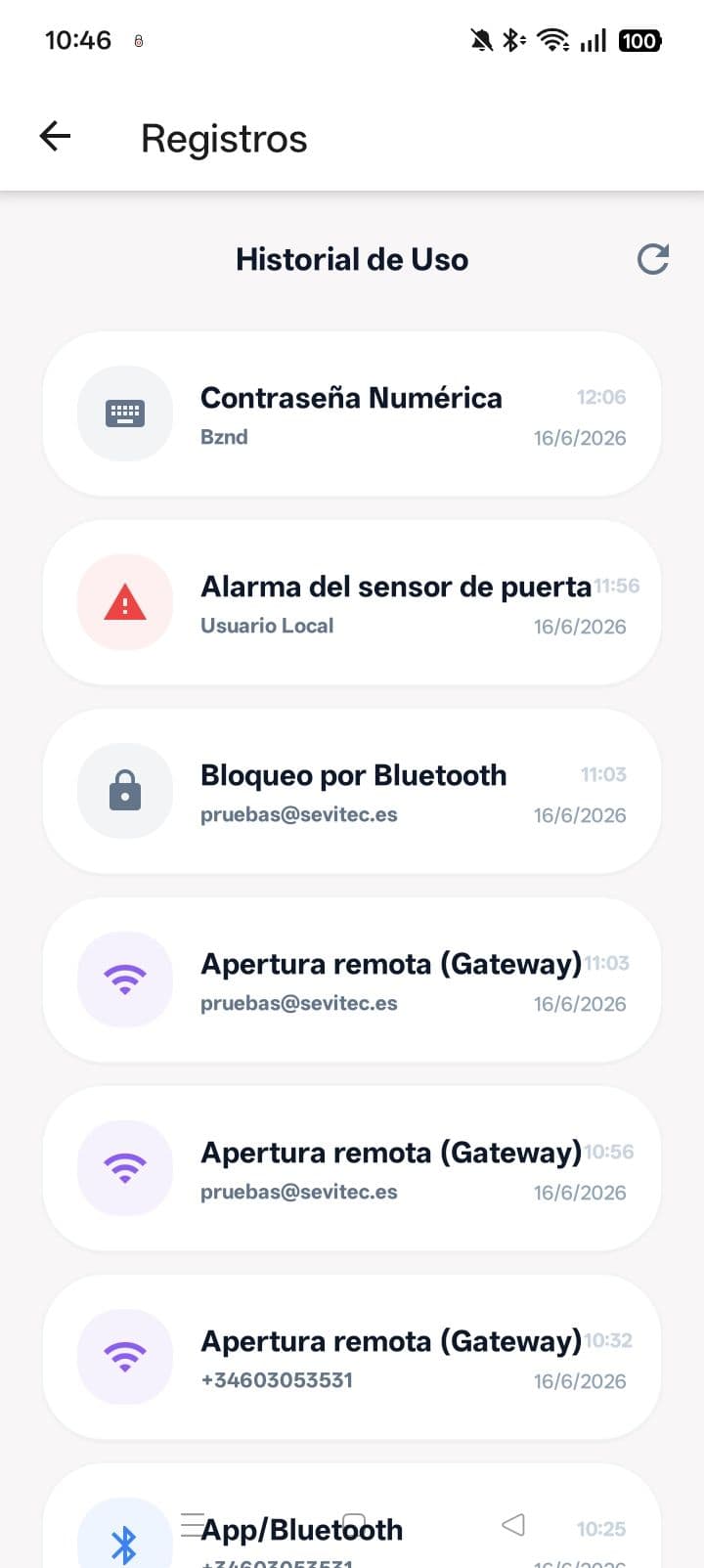 Captura de la app iBlock