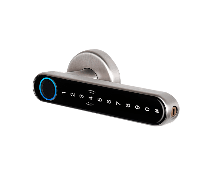 Cerradura con Huella Ibintel Nora N2 Plata