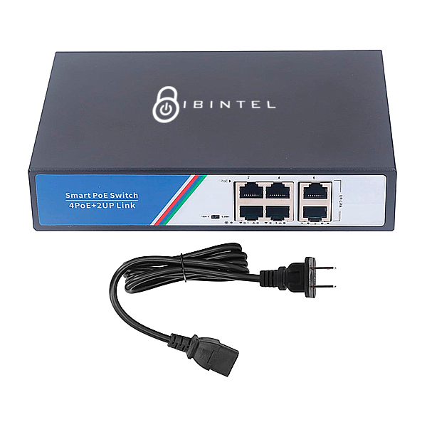 imagen Ibintel switch 4 puertos POE