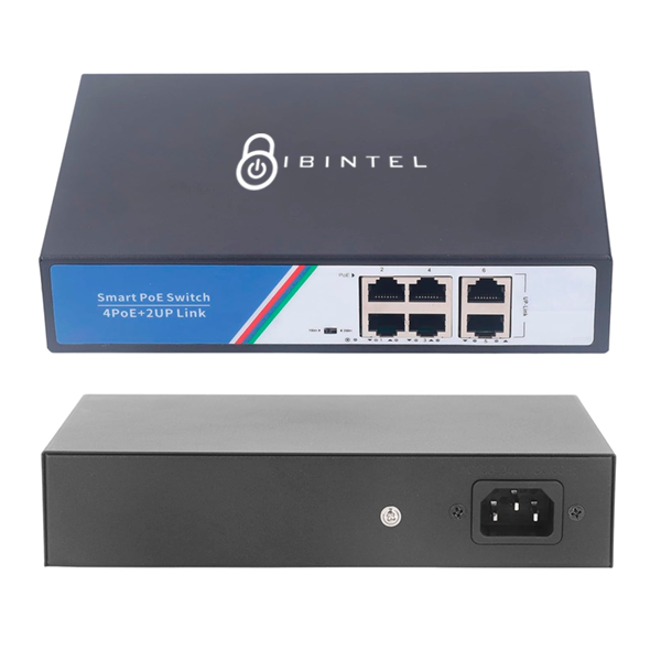 imagen Ibintel switch 4 puertos POE