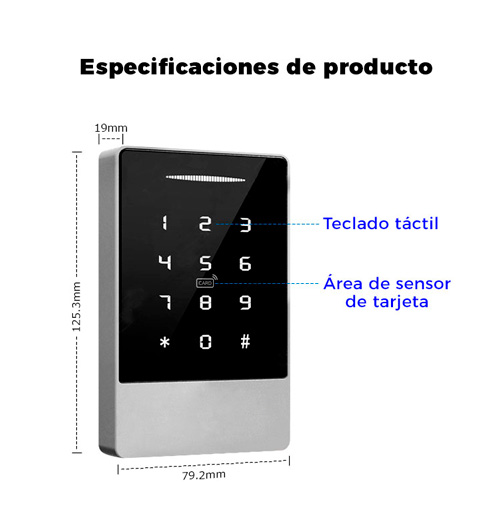 teclado de apertura para puertas de exterior mika m1 uso